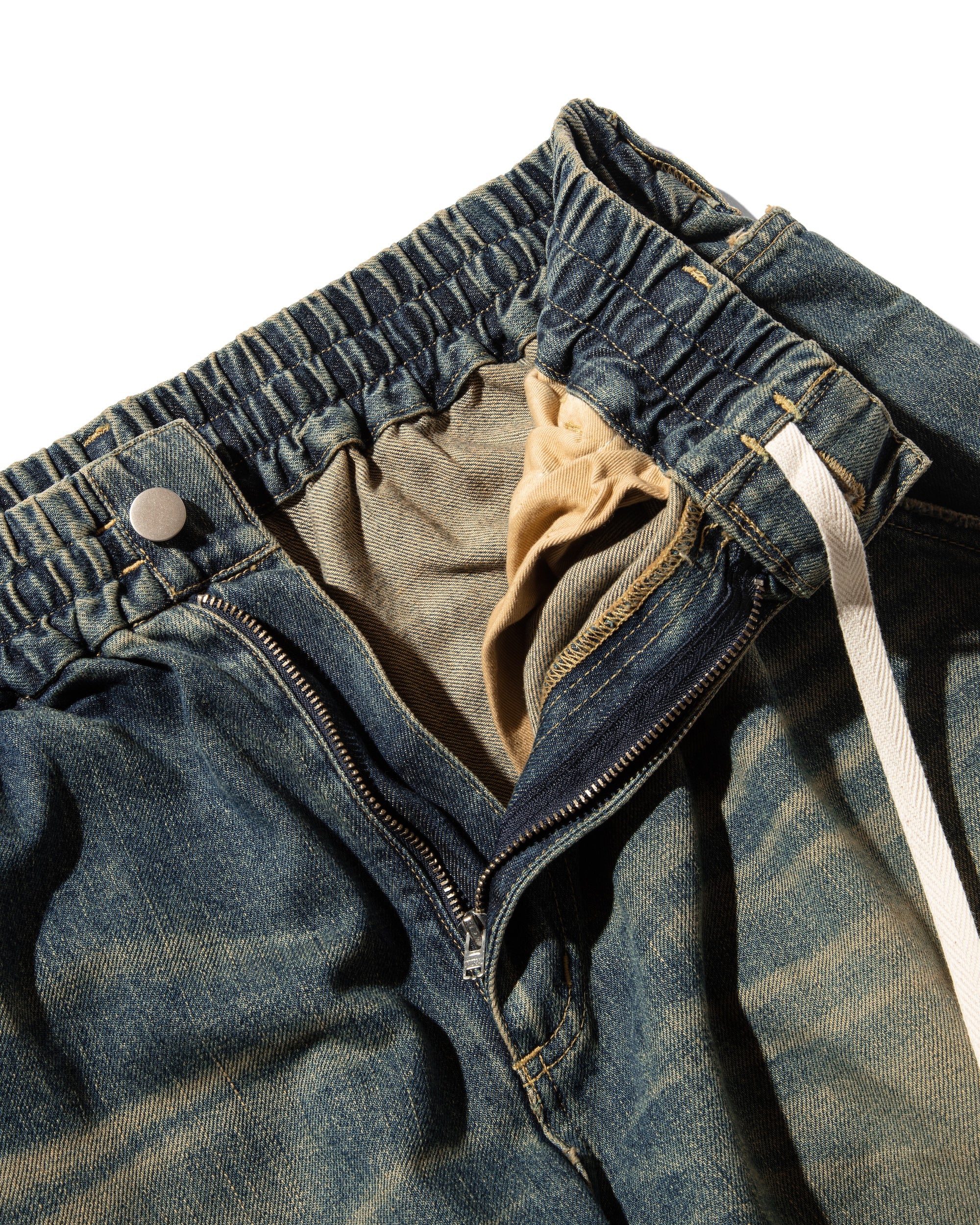 【3.8 SAT 20:00- IN STOCK】VINTAGE DYED SELVEDGE DENIM WORKER PANTS (VINTAGE INDIGO)