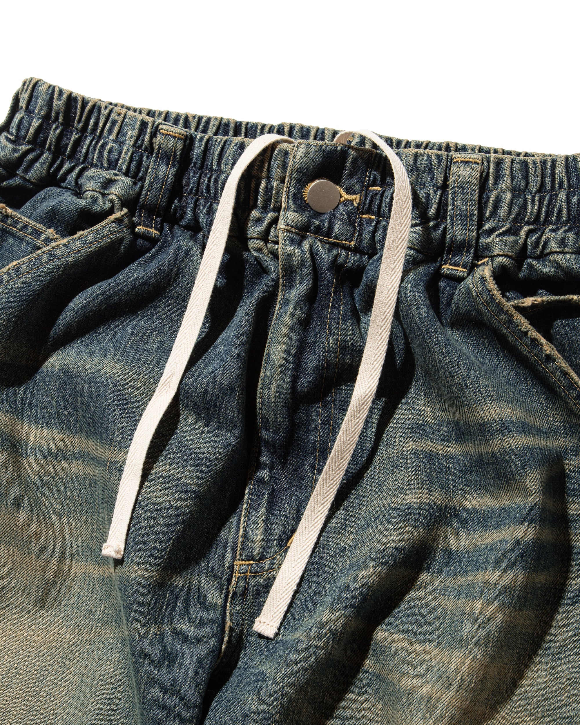 【3.8 SAT 20:00- IN STOCK】VINTAGE DYED SELVEDGE DENIM WORKER PANTS (VINTAGE INDIGO)