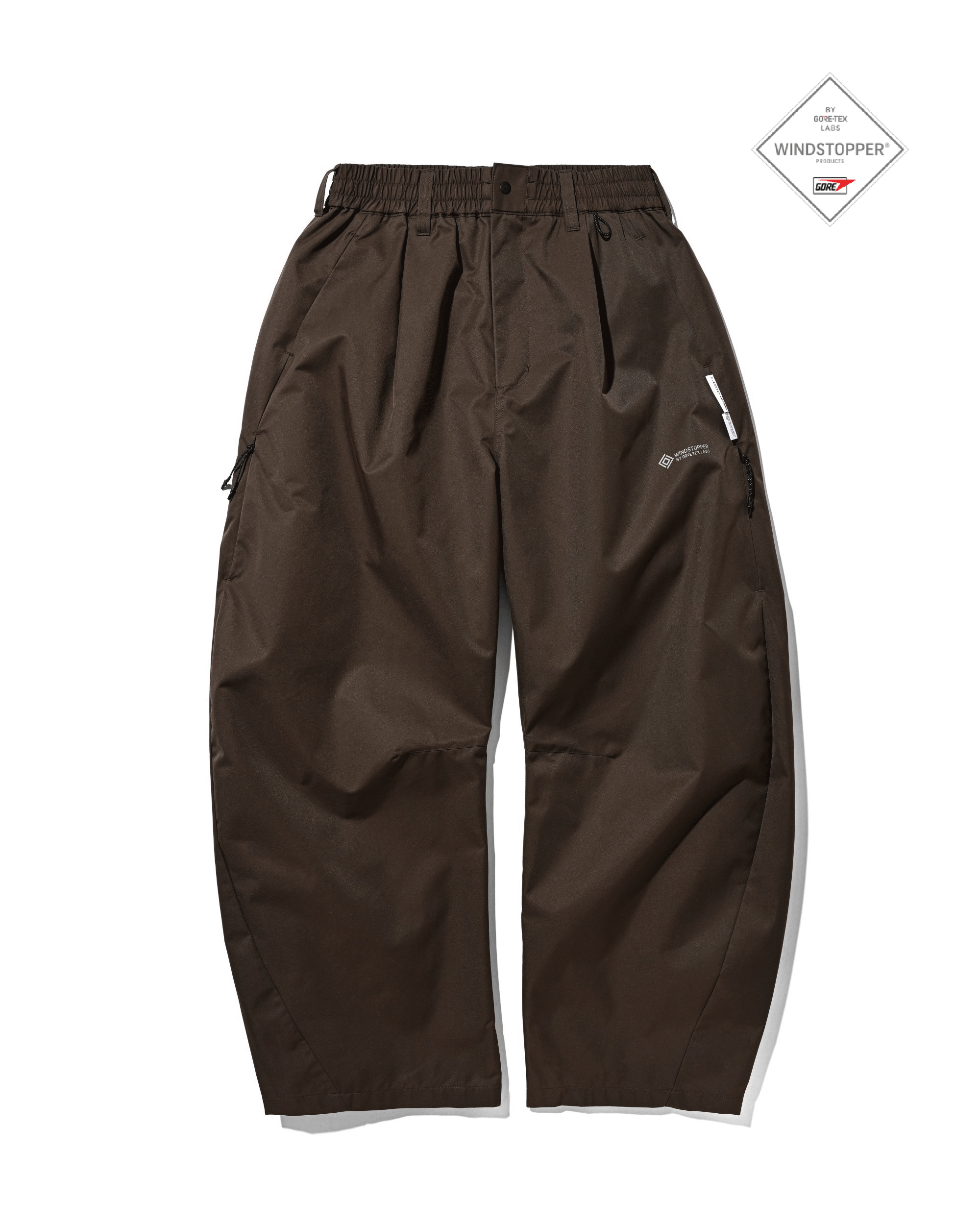 【10.17 SAT 20:00- IN STOCK】 +phenix WINDSTOPPER® by GORE-TEX LABS TWILL CITY BARREL LEG PANTS (URBAN BROWN)