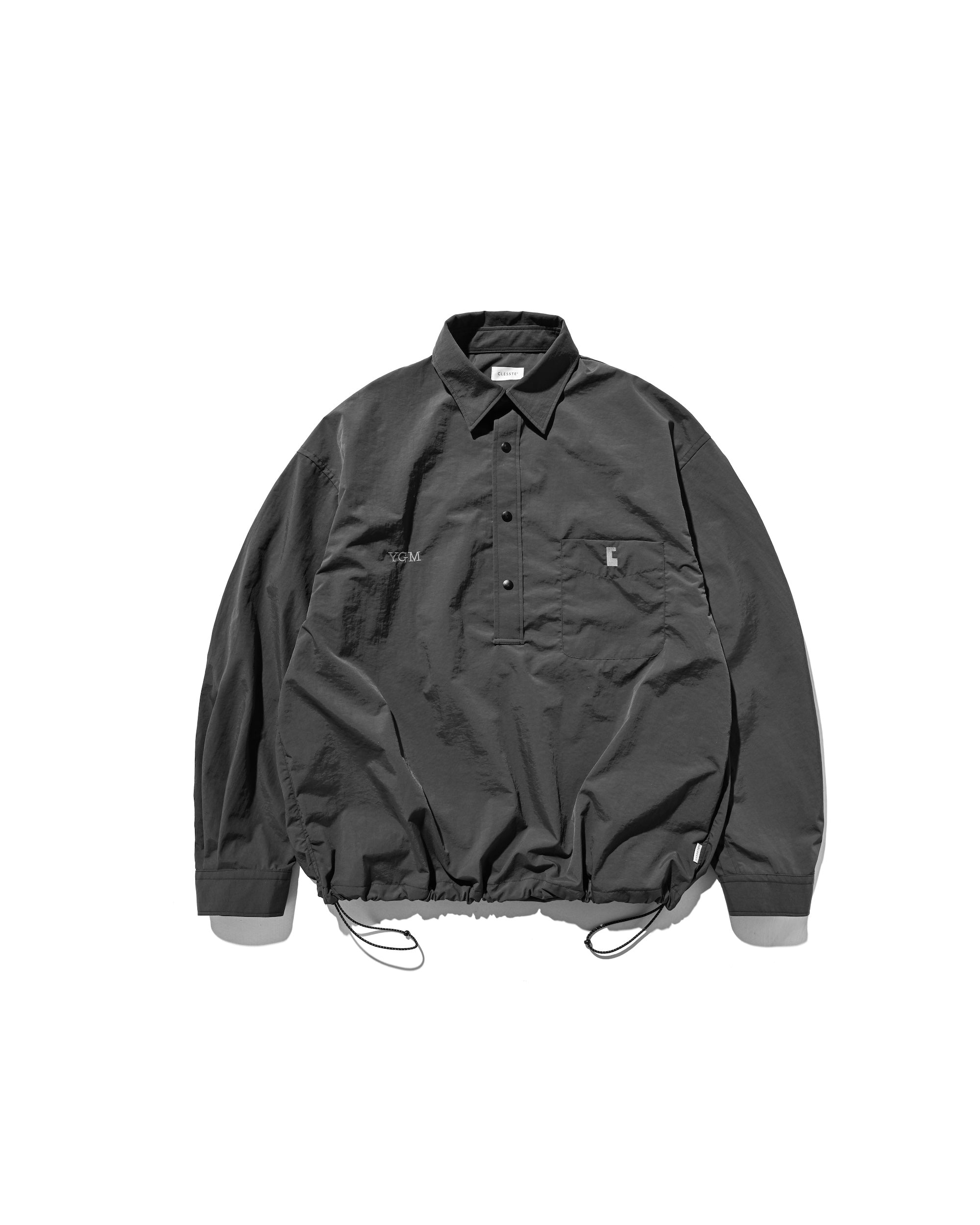 【10.15 WED 20:00- IN STOCK】WATER REPELLENT NYLON CITY UNIFORM L/S PULLOVER SHIRT FOR YGM (GRAY×GRAY)