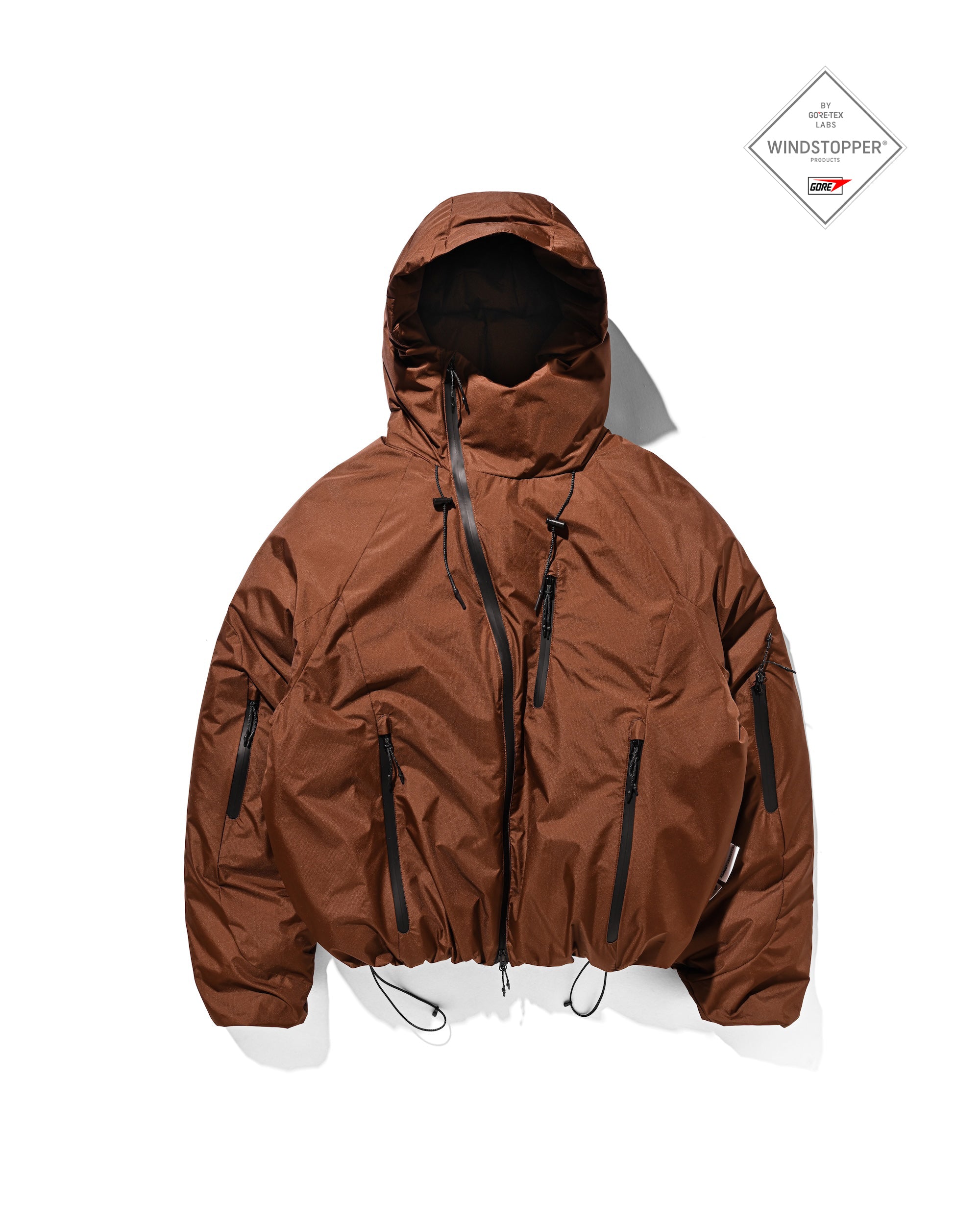 【12.20 SAT 20:00- IN STOCK】+phenix WINDSTOPPER® by GORE-TEX LABS CITY PUFFER JACKET (CHOCOLATE BROWN)
