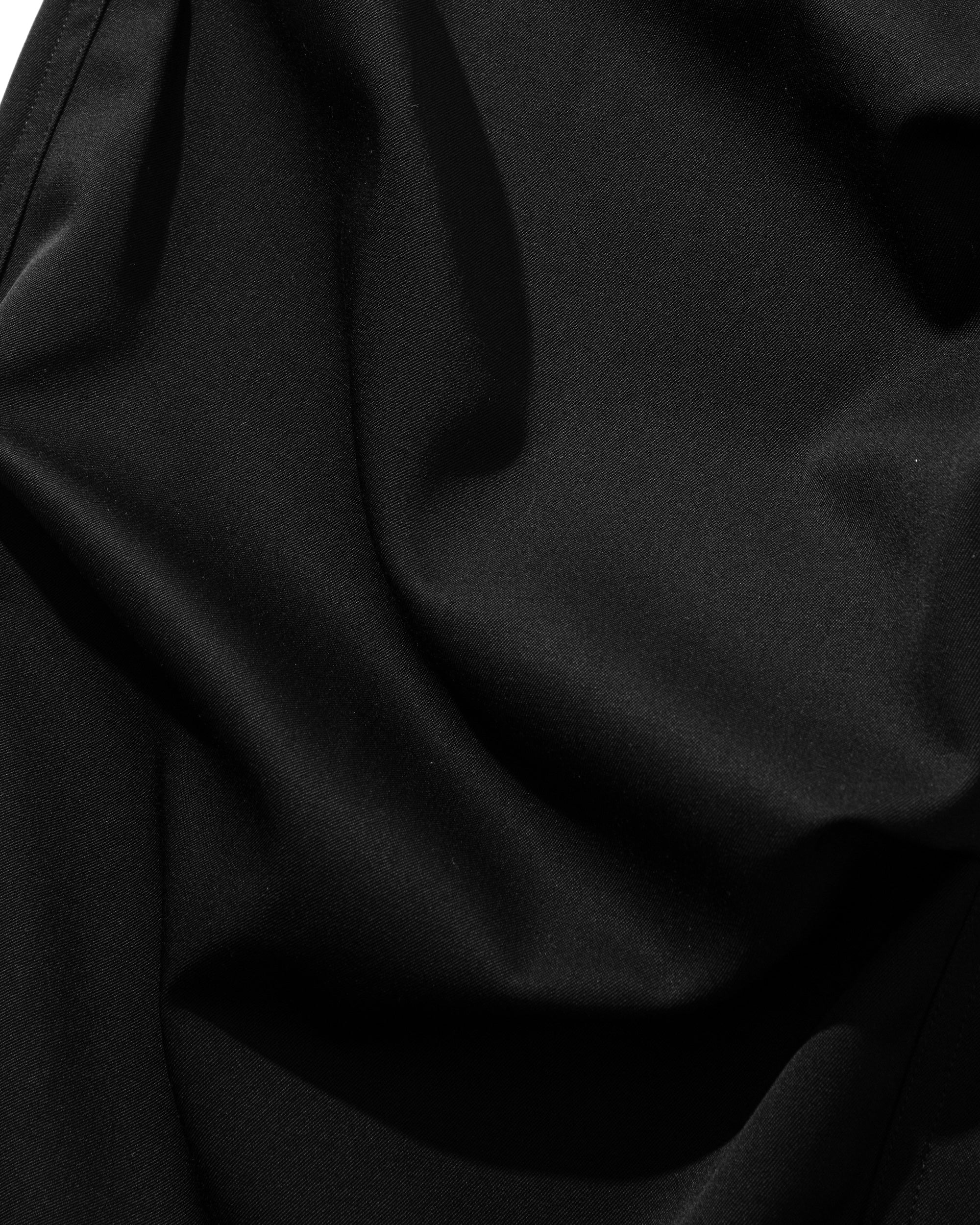 WOOL GABARDINE CITY OVER  PANTS (BLACK)