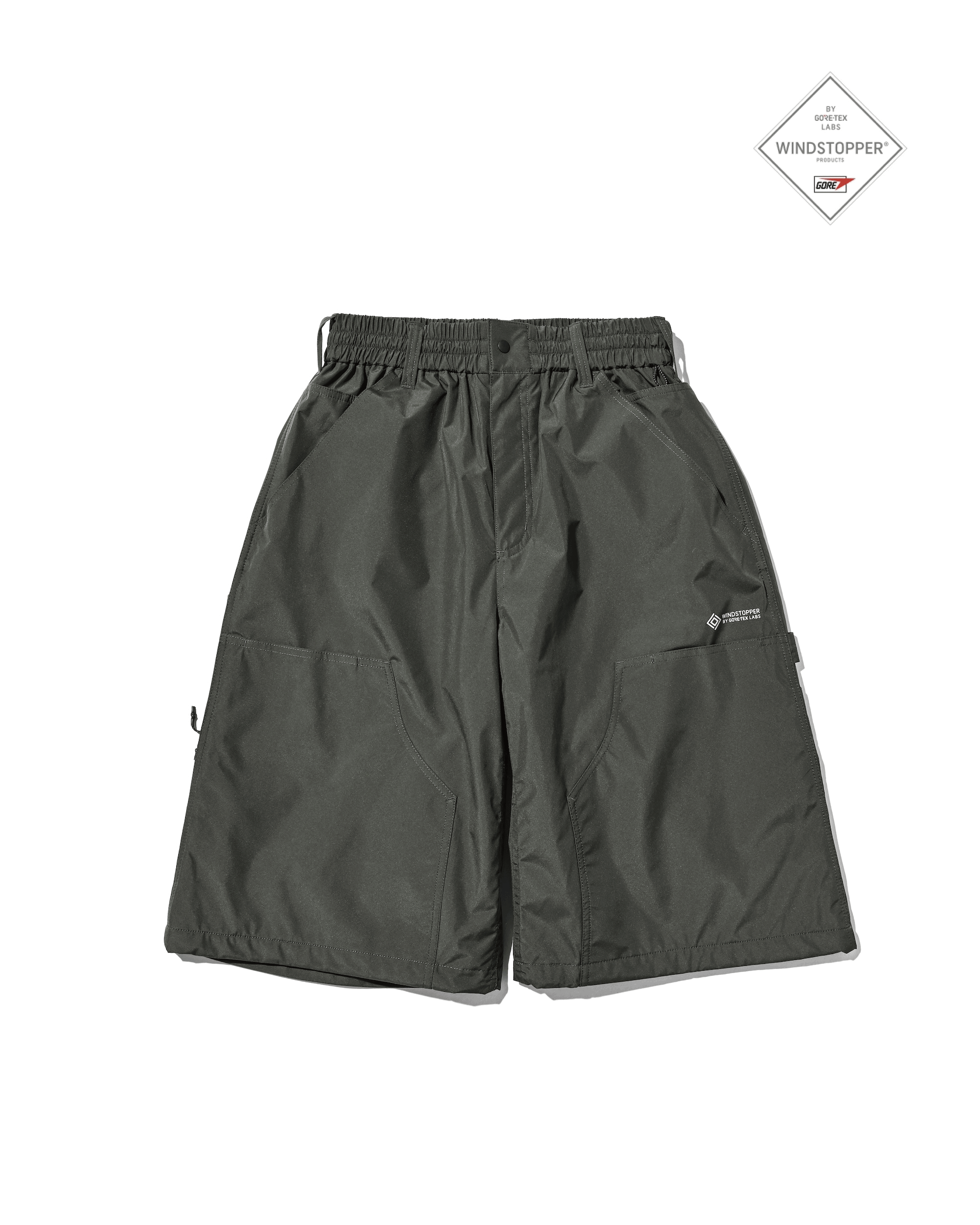 【7.22 WED 20:00- IN STOCK】+phenix WINDSTOPPER® by GORE-TEX LABS CITY DOUBLE KNEE WORKER HALF PANTS (ASPHALT GRAY)